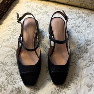 Cole Haan Women's Black Strappy Low Heels size 5.5B